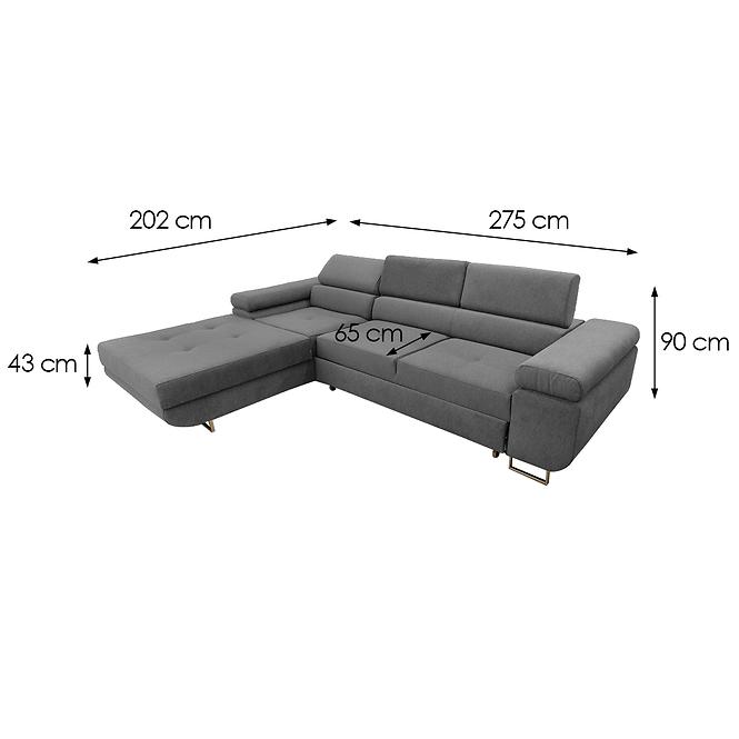 Sarokgarnitúra szett Lotus L Castel 93,9