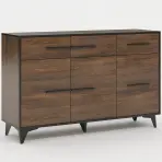 Komód Frida II K3D3S shirin walnut