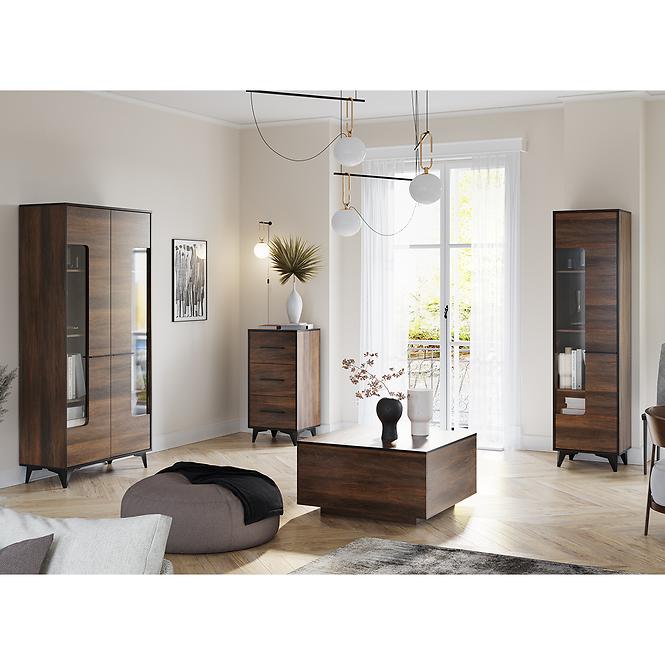 Komód Frida II K3D3S shirin walnut
