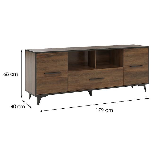 Szekrény RTV Frida II 2D1S shirin walnut