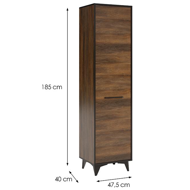 Szekrény Frida II S1D shirin walnut,2