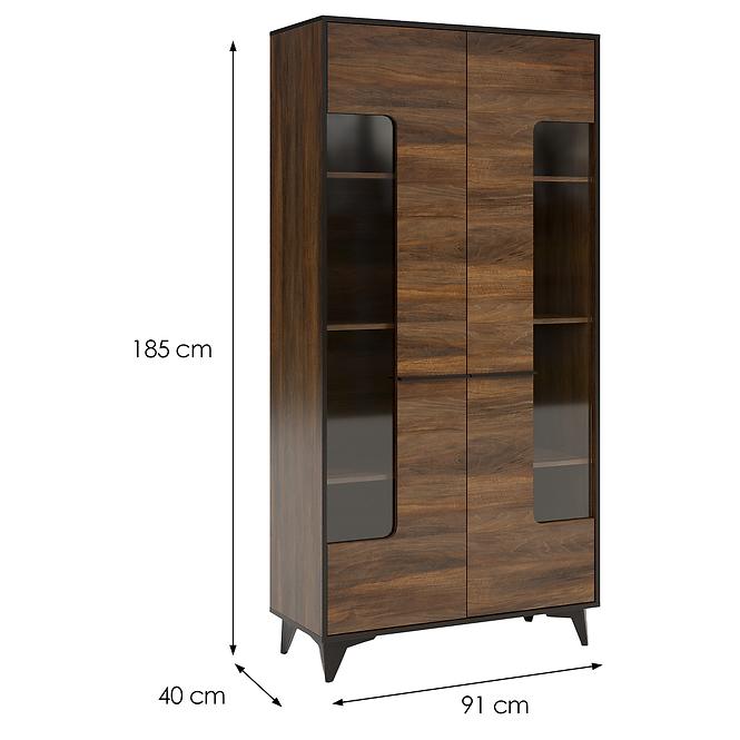 Vitrin Frida II W2D shirin walnut