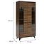 Vitrin Frida II W2D shirin walnut,2
