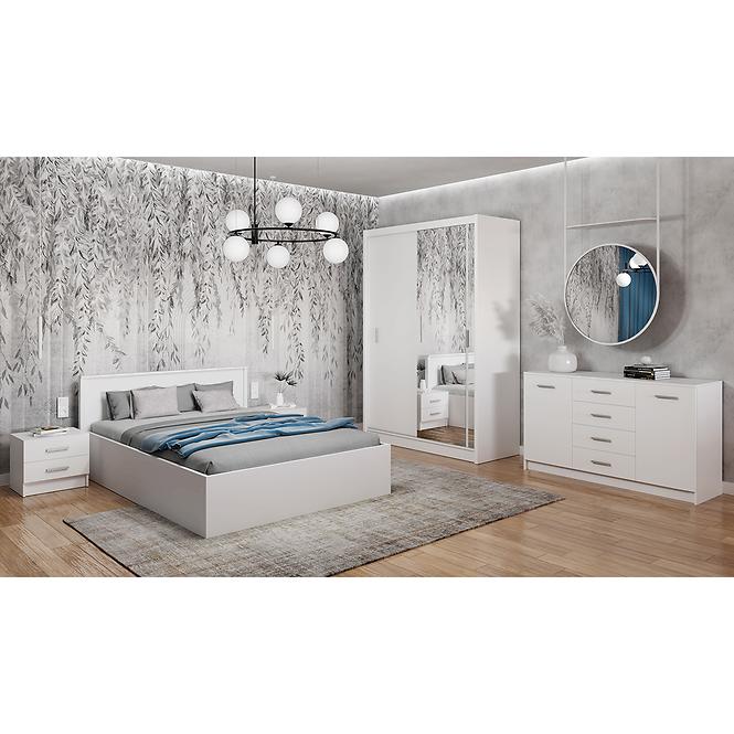 Komód DUO 2D4S fehér,5