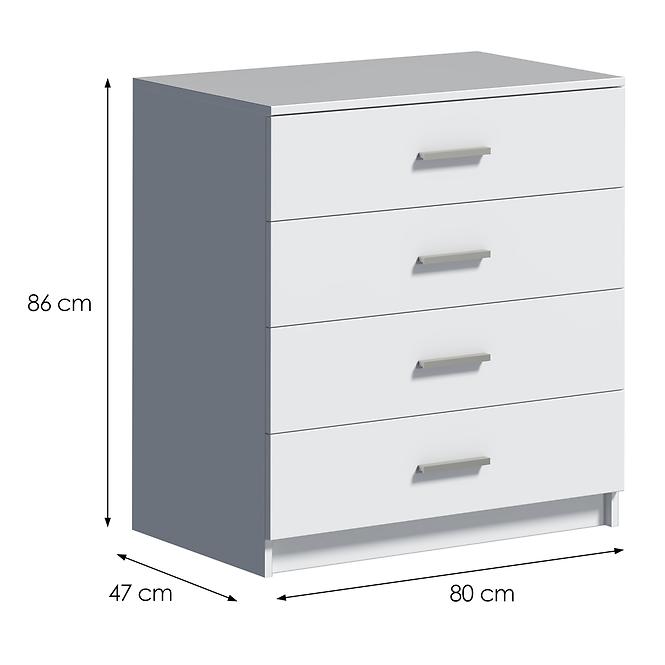 Komód DUO 4S fehér