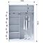 Szekrény Ladder 150 fekete/lamel tölgy craft,3