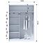 Szekrény Ladder 150 fehér/lamel tölgy craft,3