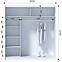Szekrény Ladder 203 fekete/lamel tölgy craft,3