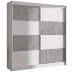 Szekrény DUO 203 fehér/beton