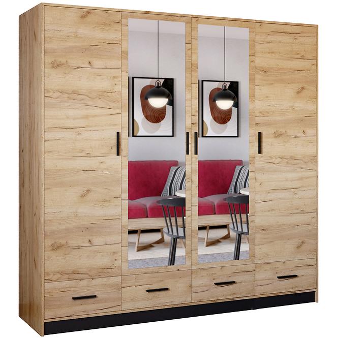 Szekrény Sophie 200 craft/fekete