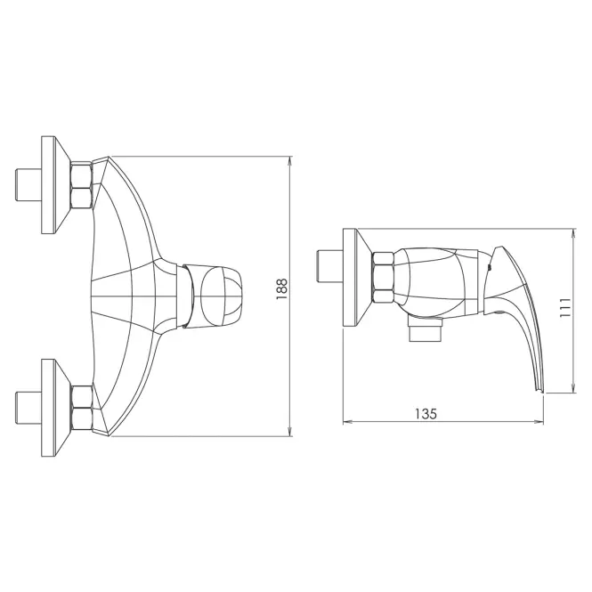 Zuhany Csaptelep Metalia 57