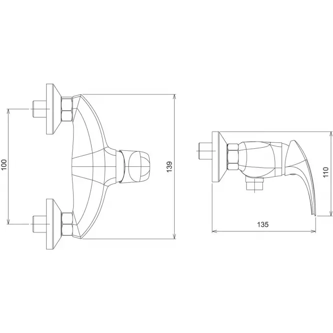 Zuhany csaptelep Metalia 57