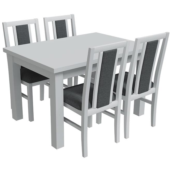Étkező készlet KPL 1+4 BOSS 14 fehér/szürke,3