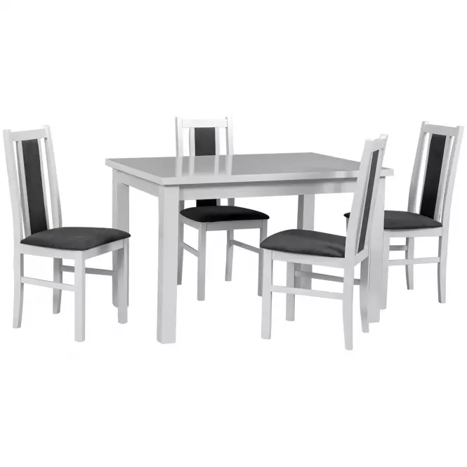 Étkező készlet KPL 1+4 BOSS 14 fehér/szürke