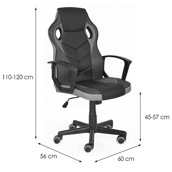 Gamer szék Star fekete/szürke