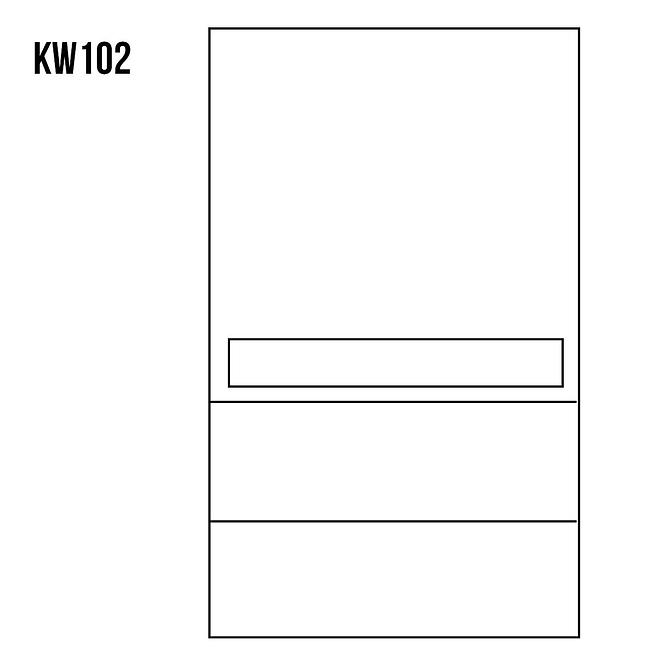Vitrin Fenyő KW102 nyers