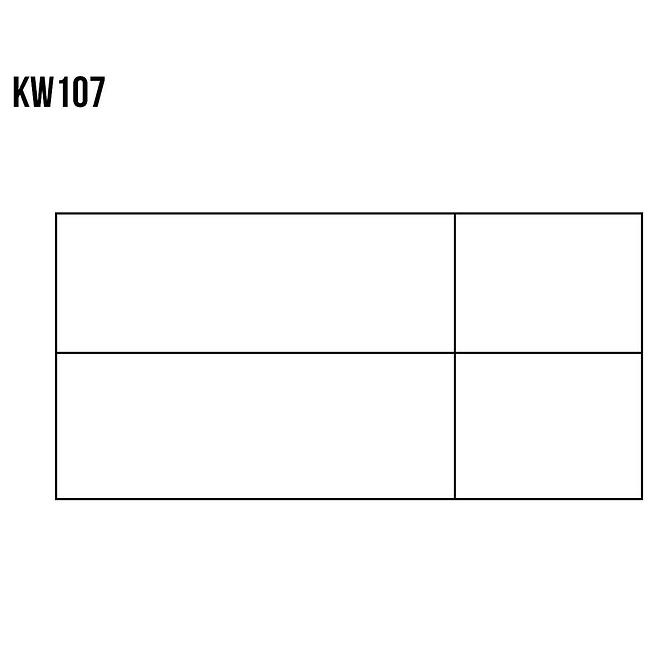 Vitrin Fenyő KW107 nyers,3