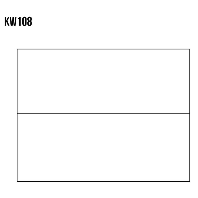 Vitrin Fenyő KW108 nyers