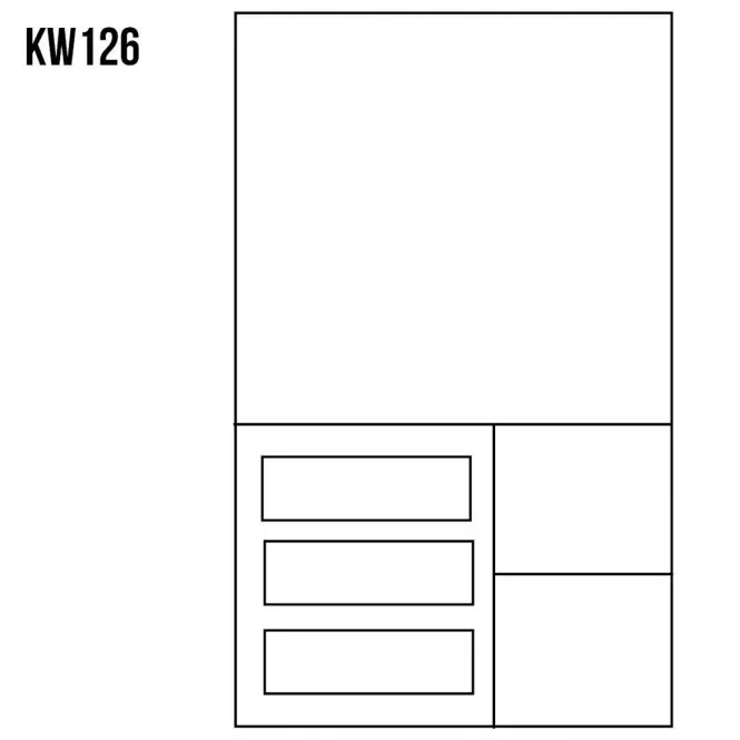 Vitrin Fenyő KW126 nyers,3