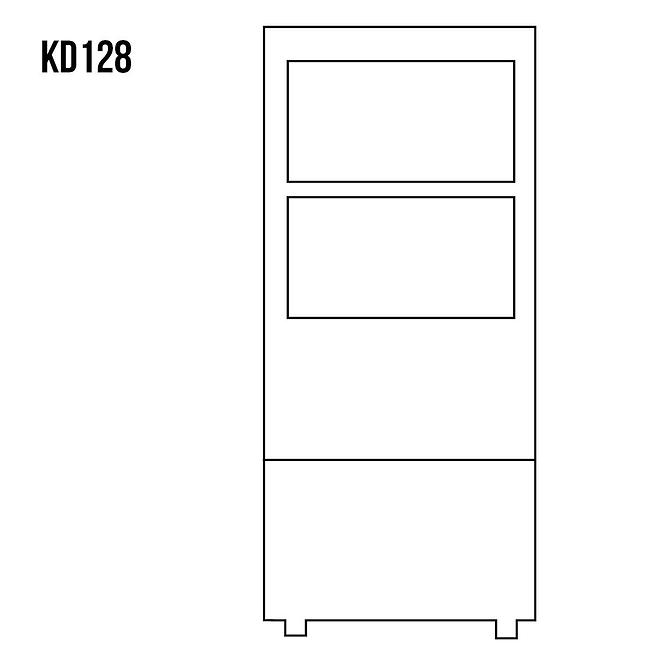 Komód Fenyő KD128 nyers
