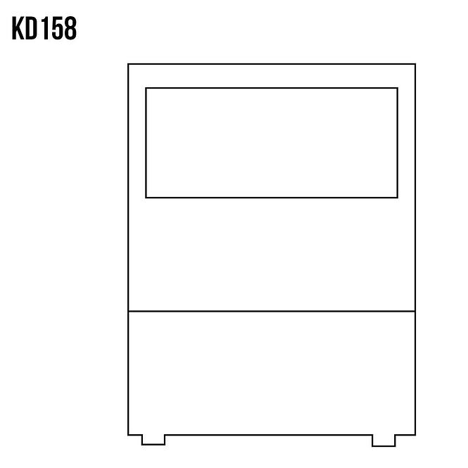 Komód Fenyő KD158 nyers
