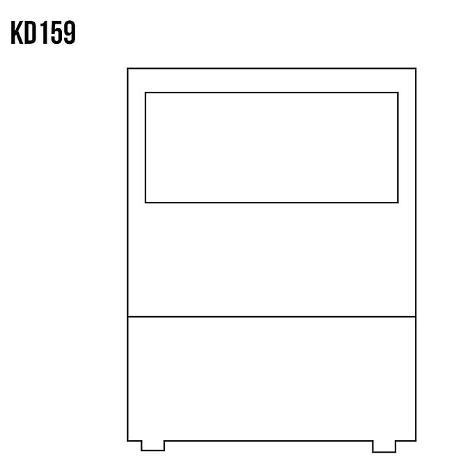 Komód Fenyő KD159 nyers