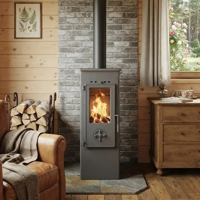 Acél Kályha EVA LUX 5,3 KW