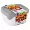 3 db négyzet alakú 0,8 literes fresh&go 249416 színkeverék készlet,3