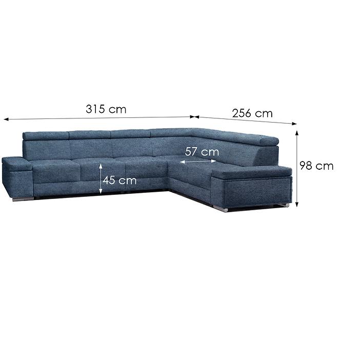 Sarokgarnitúra szett Ester B+2F+R+3+B Majestic 615,2