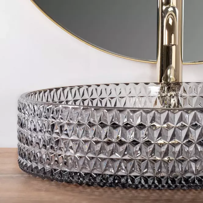 Mosdókagyló Cristal 39 Grey Rea-U8880
