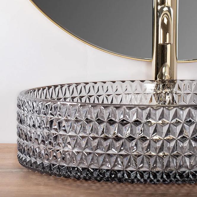 Mosdókagyló Cristal 39 Grey Rea-U8880 