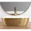Mosdókagyló Belinda Gold Brush/White Rea-U7422,3