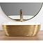 Mosdókagyló Belinda Gold Brush/White Rea-U7422,3