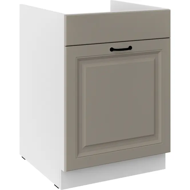 Konyhaszekrény Stilo claygrey/fehér 60ZL 1S BB