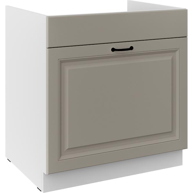 Konyhaszekrény Stilo claygrey/fehér 80ZL 1S BB