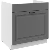 Konyhaszekrény Stilo dustgrey/fehér 80ZL 1S BB