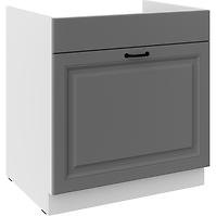 Konyhaszekrény Stilo dustgrey/fehér 80ZL 1S BB