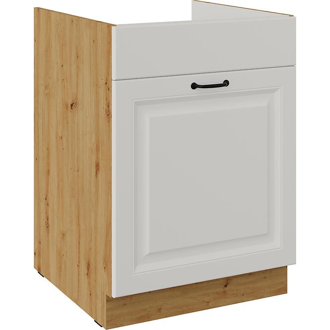 Konyhaszekrény Stilo fehér matt/artisan 60ZL 1S BB