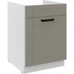 Konyhaszekrény Luna claygrey/fehér 60ZL 1S BB