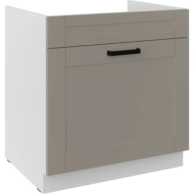 Konyhaszekrény Luna claygrey/fehér 80ZL 1S BB