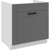 Konyhaszekrény Luna dustgrey/fehér 80ZL 1S BB