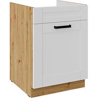Konyhaszekrény Luna fehér matt/artisan 60ZL 1S BB