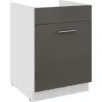 Konyhaszekrény Lara grey 60ZL 1S BB
