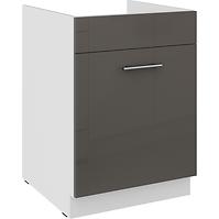 Konyhaszekrény Lara grey 60ZL 1S BB