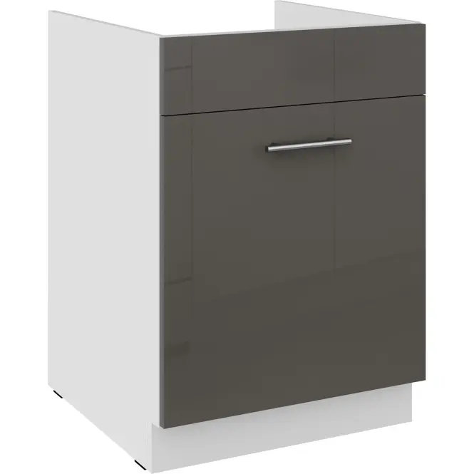 Konyhaszekrény Lara grey 60ZL 1S BB