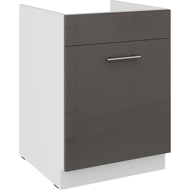 Konyhaszekrény Lara grey 60ZL 1S BB