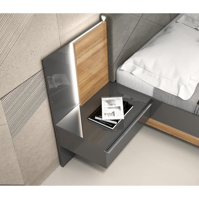 Ágy 160 Onyx pacific walnut/anthracit,3