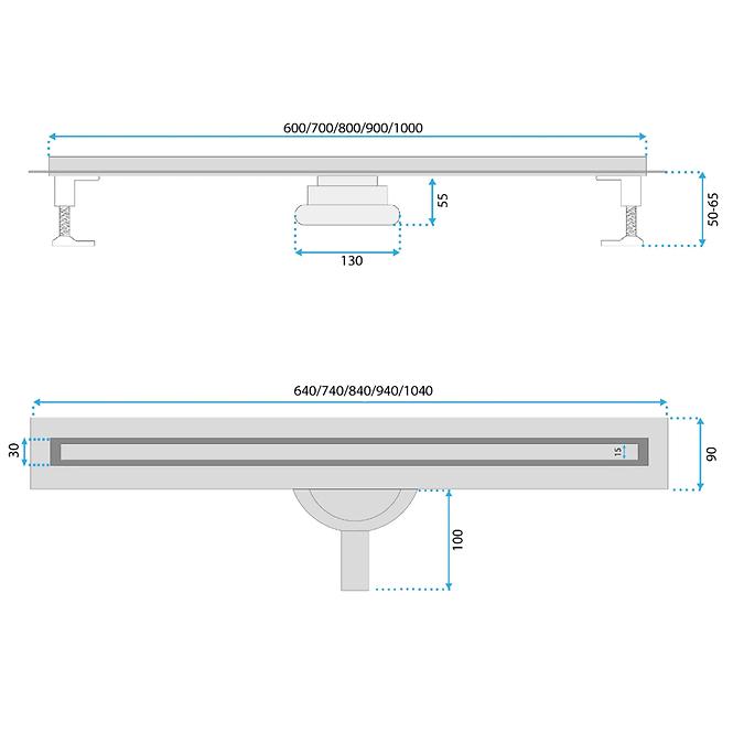Lineáris kiáramlás Neox Slim Pro 900 Rea G2711