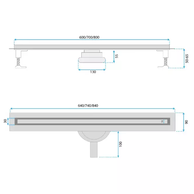 Lineáris kiáramlás Neox Slim Pro 700 Gold Rea G2718