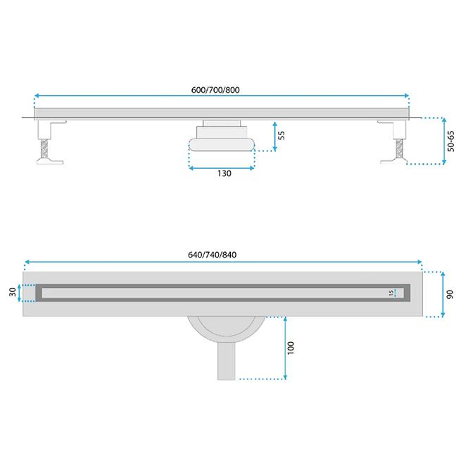 Lineáris kiáramlás Neox Slim Pro 700 Gold Rea G2718 